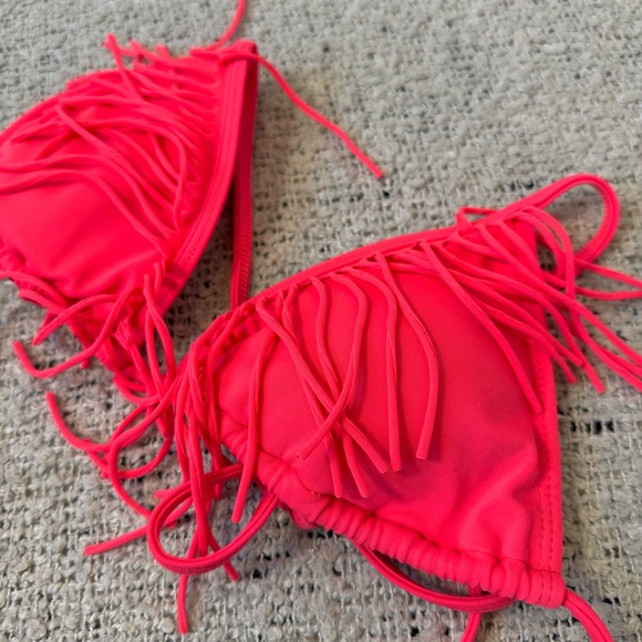 LA Hearts Pink and Black Bikini Set XS - Picture 6 of 8